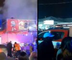 VÍDEO: barraca pega fogo e deixa pessoas em pânico na festa de Guaçuí