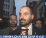 Eduardo Bolsonaro é ironizado em TV argentina ao defender armas