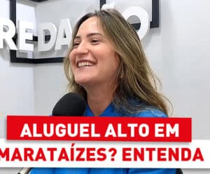A corretora Maiara Tofano na redação do AQUINOTICIAS.COM