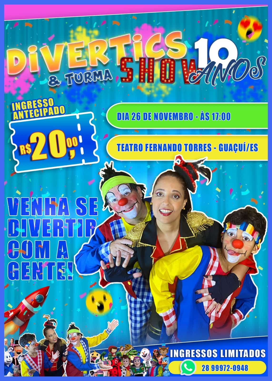 Divertkidz de 2019 apresenta atrações musicais e atividades infantis