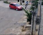 Susto! Carro desgovernado quase atropela crianças em Cachoeiro