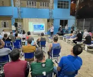 Cronograma de macrodrenagem é apresentado para moradores de Cachoeiro reunião sobre macrodrenagem em Cachoeiro