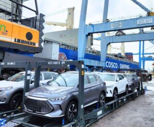 Porto de Vila Velha bate recorde em importações de veículos elétricos Porto de Vila Velha bate recorde em importações de veículos elétricos