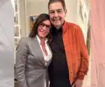 Christiane Torloni encontra Faustão: ‘Corações batendo pertinho’
