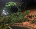 Temporal atinge Sul do ES e interdita rodovias da região