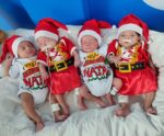 VITRINE: Fofurômetro explodiu! Sêxtuplos do ES em clima de Natal