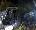 Motorista fica presa às ferragens em acidente em Itapemirim