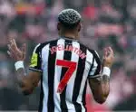 Joelinton sofre lesão e deve desfalcar Newcastle por seis semanas