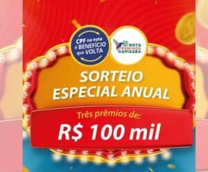 Nota Premiada Capixaba: sorteio especial anual é nesta quinta (25) Banner