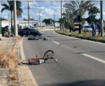 BR 101: acidente envolvendo carro e bicicleta deixa um morto no ES