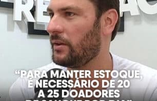 Para manter estoque, é necessário de 20 a 25 doadores de sangue por dia
