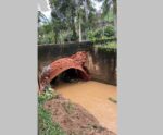 BR-262: galeria fluvial cede após chuva em Venda Nova