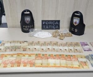 Suspeito tenta fugir da PM, mas é detido com drogas e dinheiro no ES