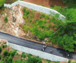 Contenção contra deslizamentos deixa estrada mais segura em Mimoso