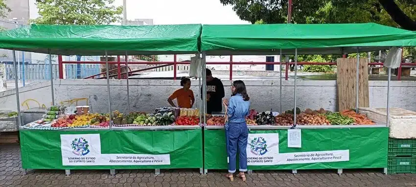 Novas barracas de FEira orgânica de Colatina