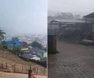 VÍDEO | Moradores registram chuva de granizo em Guaçuí