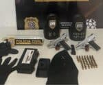 Dupla é detida com armas e munições durante operação em Iúna