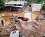 Vídeo mostra destruição provocada pelas fortes chuvas em Mimoso do Sul