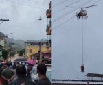 VÍDEO | NOTAER resgata vítimas de temporal em Mimoso do Sul