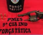 Homem com arma de fogo é preso pela Polícia Militar em Itapemirim