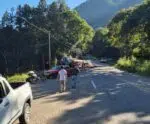 Curva da Ferradura: acidente interdita totalmente a BR-262, em Ibatiba