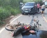 Grave acidente com motociclista em Cachoeiro