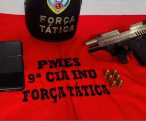 Homem é detido com pistola calibre 380, em Marataízes marataízes
