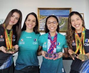 Capixabas conquistam ouro na Copa do Mundo de ginástica rítmica Copa do Mundo de Ginástica Rítmica