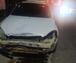 Motociclista em alta velocidade bate de frente com carro em Cachoeiro Acidente em Cachoeiro