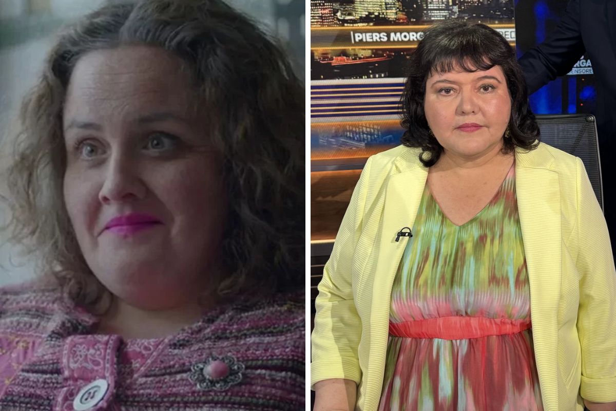 Martha da vida real mostra o rosto pela primeira vez. Foto: Divulgação/Netflix e Reprodução Martha da vida real mostra o rosto pela primeira vez. Foto: Divulgação/Netflix e Reprodução