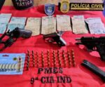 Polícia Militar prende suspeitos e apreende armas em Marataízes