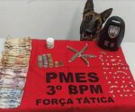 Cadela Alga “entra” em ação e localiza drogas escondidas em Alegre