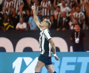 Botafogo derrota Palmeiras e se isola na liderança do Brasileiro Botafogo e Palmeiras