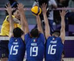 Seleção de vôlei perde para Itália em estreia na Olimpíada de Paris-2024