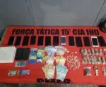 Força Tática apreende mais de 100 pedras de crack em Muqui