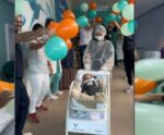 Prematuro extremo: bebê internado há um ano recebe alta no ES; veja vídeo