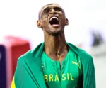 Alison dos Santos, o Piu, conquista bronze nos Jogos Olímpicos de Paris