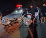 Grávida é socorrida após acidente grave em Conceição do Castelo