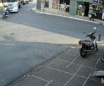 Vídeo mostra acidente entre moto e carreta em Cachoeiro de Itapemirim