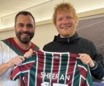Ed Sheeran vai ao Maracanã assistir Fluminense e Atlético Mineiro