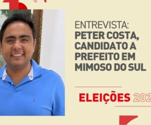 AO VIVO | Confira a entrevista com Peter Costa, candidato a prefeito em Mimoso do Sul Entrevista com Peter Costa