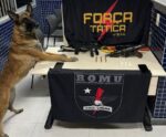 Cadela da PM apreende submetralhadoras e drogas no Espírito Santo