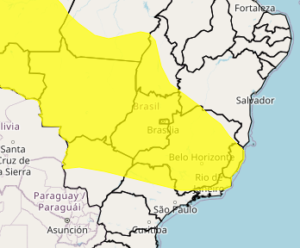 Mais chuva? ES recebe novo alerta de perigo neste domingo (27) Alerta de perigo no ES