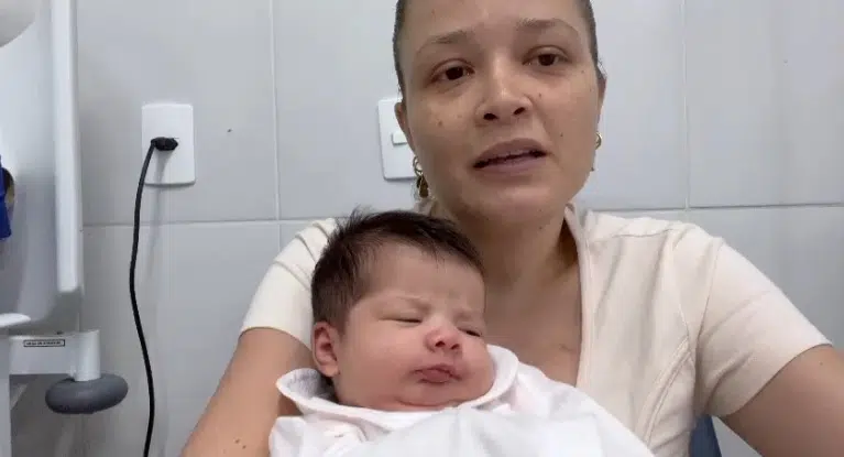 Bebê engasgado em Viana