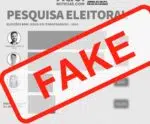 Atenção: Imagem de pesquisa eleitoral falsa circula em nome do AQUINOTICIAS.COM