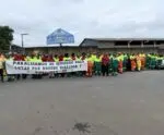 Greve da limpeza urbana em Cachoeiro entra no segundo dia