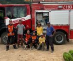 Final feliz! Cachorro é resgatado de penhasco em Brejetuba