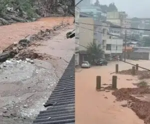 Fortes chuvas causam transtornos em Vargem Alta Chuvas em Vargem Alta
