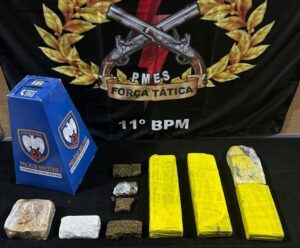 Policiais apreendem mais de 3 kg de drogas em cidade do Espírito Santo Drogas no ES
