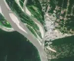 NASA revela fotos seca no rio Solimões e queimadas na América do Sul